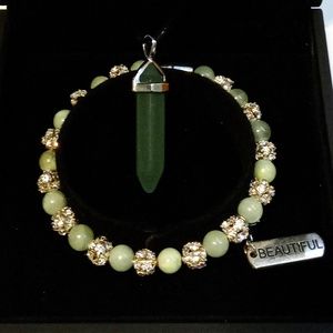 Green Aventurine Natural Handmade Stone Bracelet Set